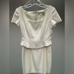 Vintage Petite Ann Taylor Peplum Suit Dress